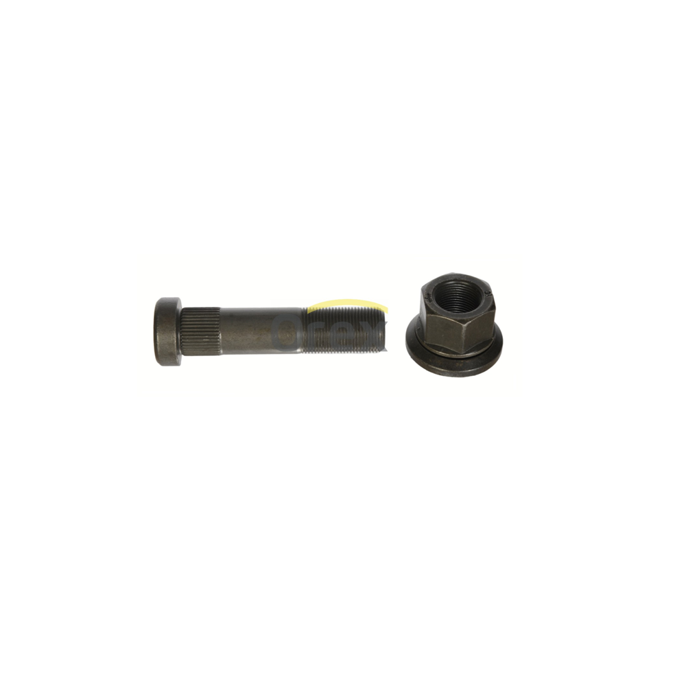 Bijon M22x95mm Somunlu, Frezeli (Siyah)