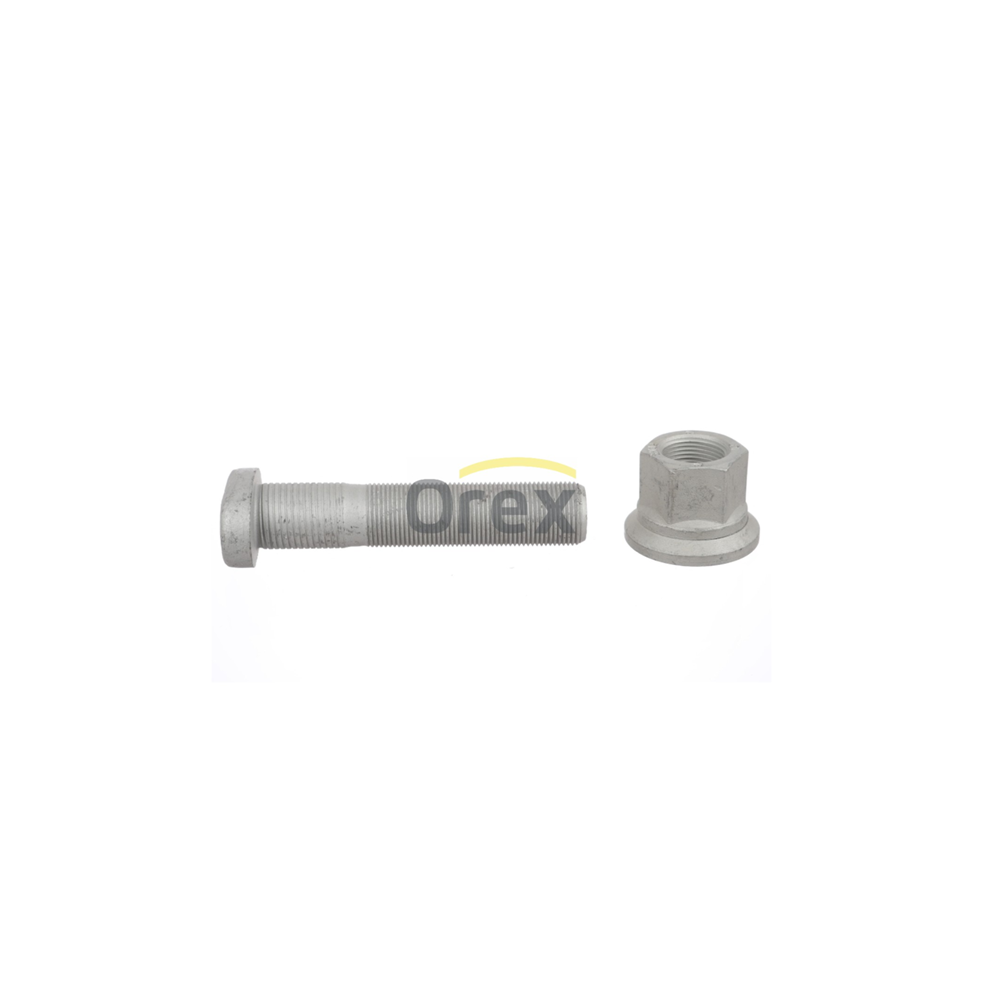 Bijon M22x110mm Somunlu, Yivli (Gri, Elips Başlıklı)