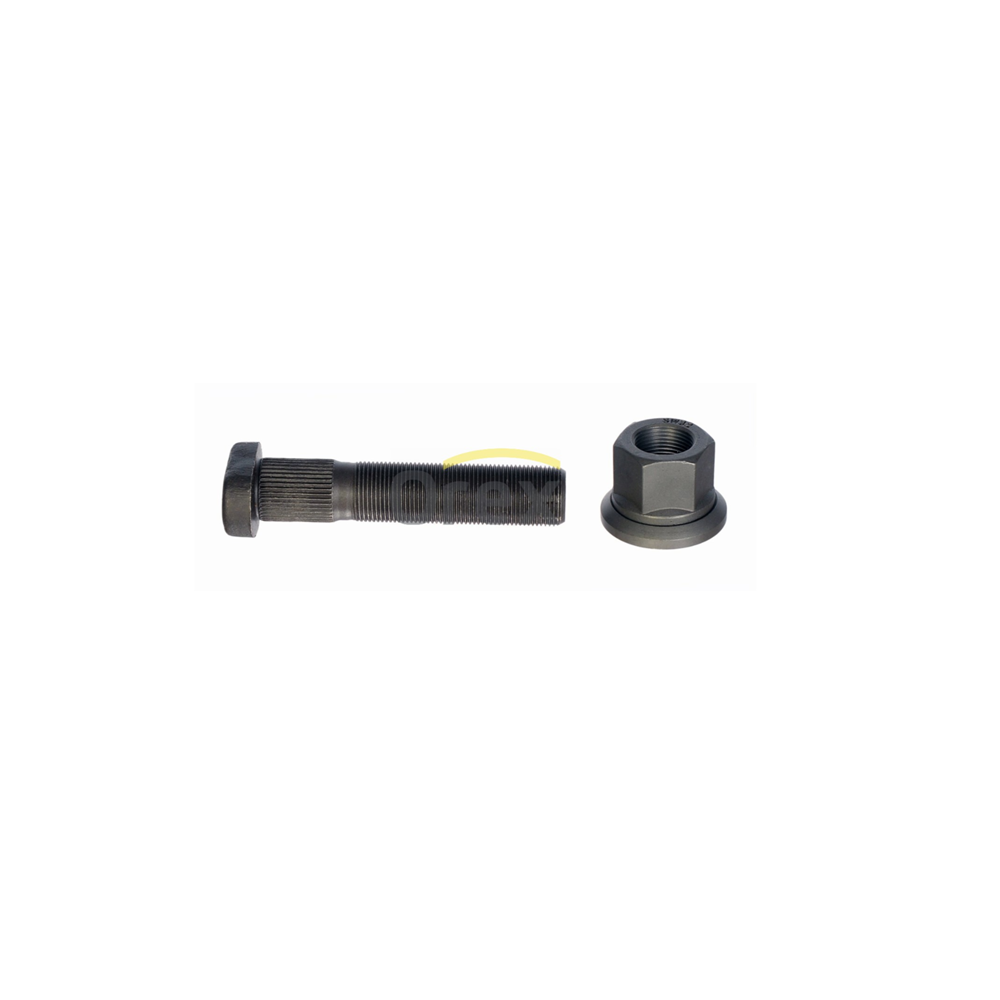 Bijon M22x110mm Somunlu, Frezeli (Siyah, Elips Başlıklı)