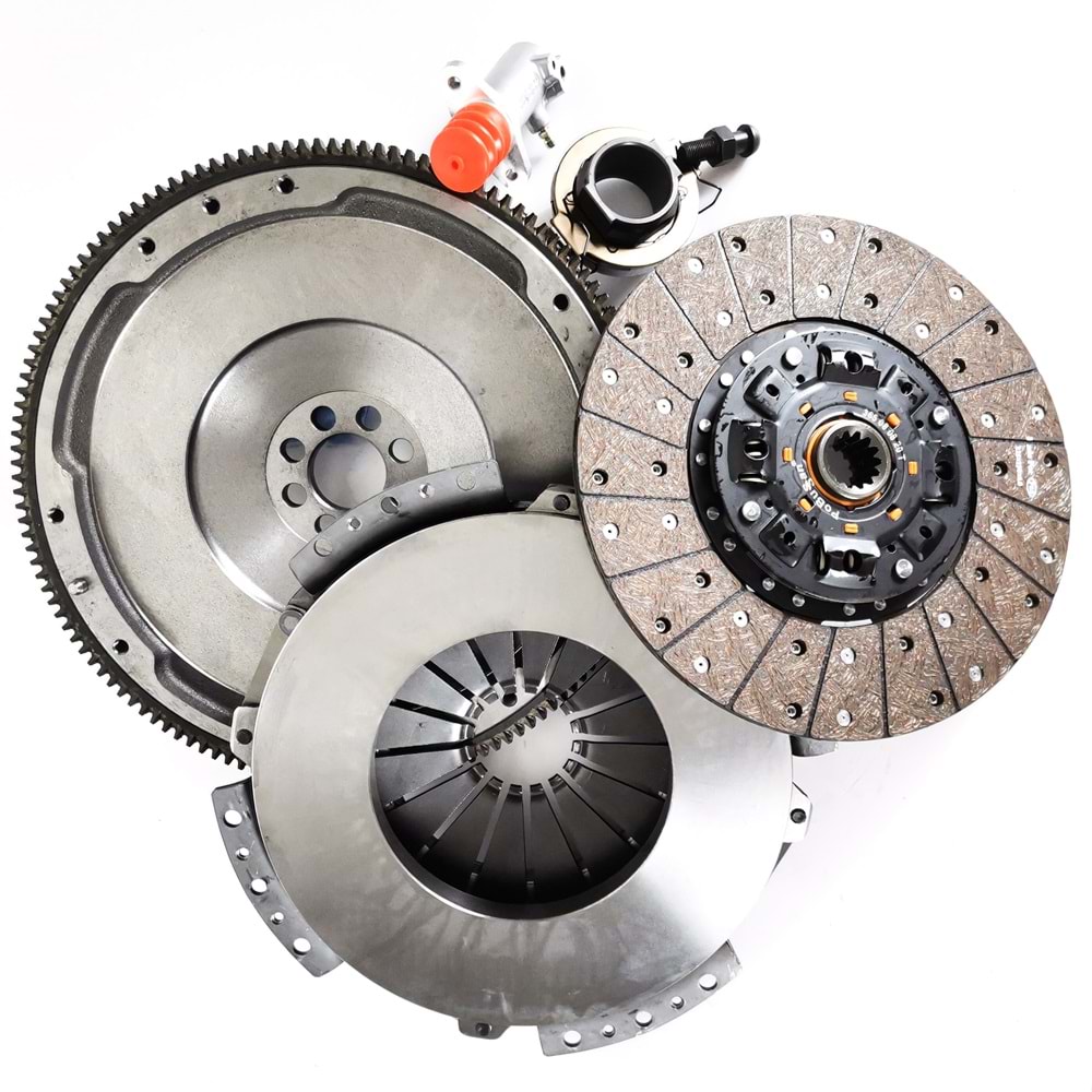 DEBRİYAJ SETİ - ISUZU NPR75 - NPR8 - NPR10 / BASKI+DİSK+RULMAN+VOLAN+ÇATAL TOPUZU+OTOM. AYARLI ALT MRK. - AĞIR HİZMET