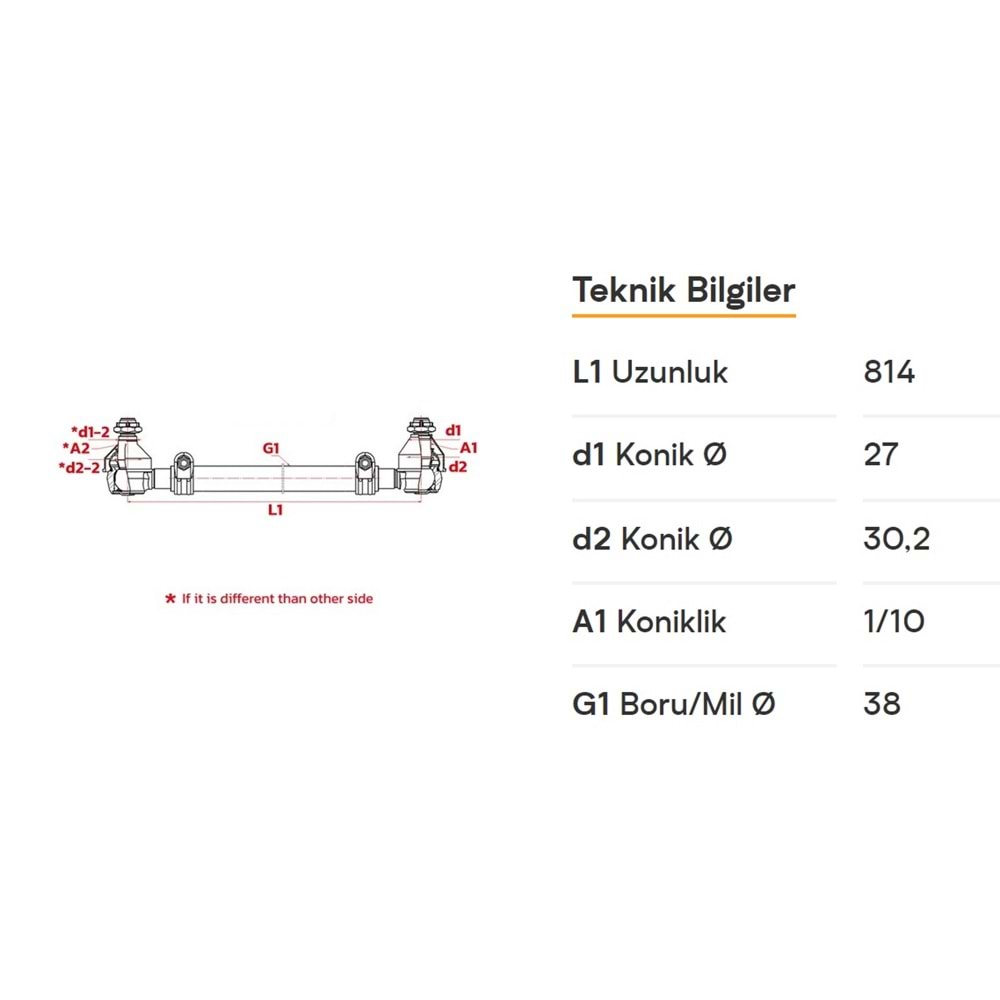 KOMPLE ROT - FORD 5C463304BA 5C463304BB
