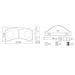 DİSK FREN BALATASI - ARKA MERCEDES YENİ MODEL 29244