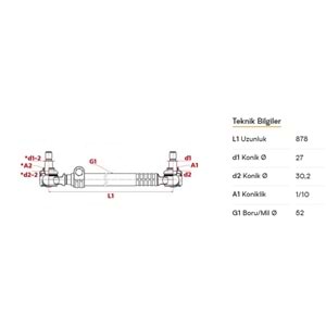 KOMPLE ROT - TEK TARAFTAN AYARLI FORD GC463305DB