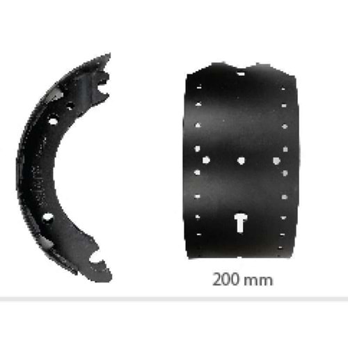 PABUÇ - BPW YENİ MODEL - 20 LİK 420X200MM OEM NO:0509127830