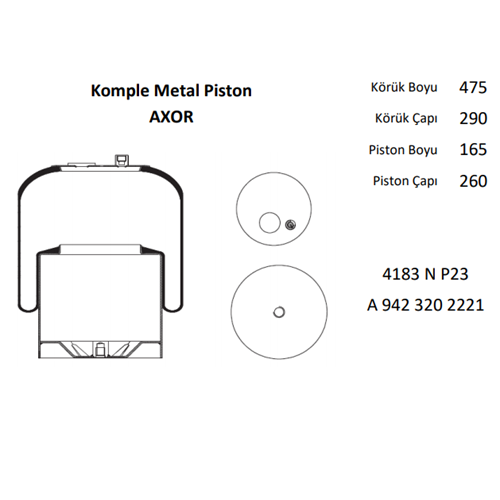 KÖRÜK - MERCEDES KOMPLE MT. PST.