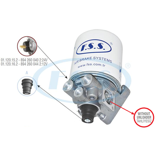 KURUTUCULU HAVA TAHLİYESİ - BASINÇSIZ - 432 421 000 0 / 22:M16VOSS - 23-4:M16VOSS