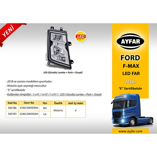 SOL FAR KOMPLE AYFAR F MAX LEDLİ