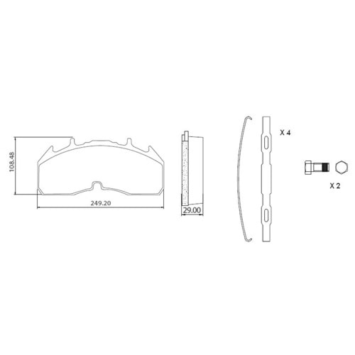 BLU DİSK FREN BALATASI - SCANIA S SERİSİ ÖN ARKA Y.M 29332