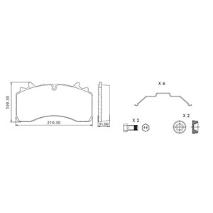 LUMAG DİSK FREN BALATASI SAF DORSE - 29162