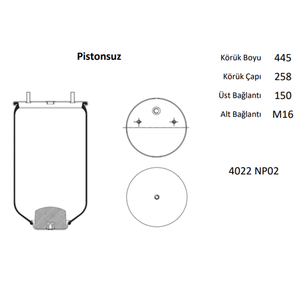 KÖRÜK DORSE/SAF DİNGİL-PİSTONSUZ