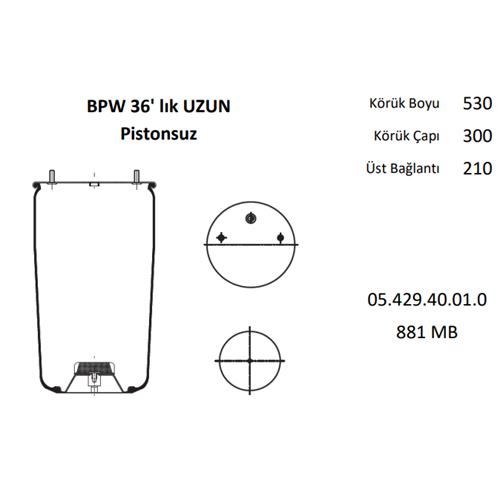 PİSTONSUZ DORSE BPW