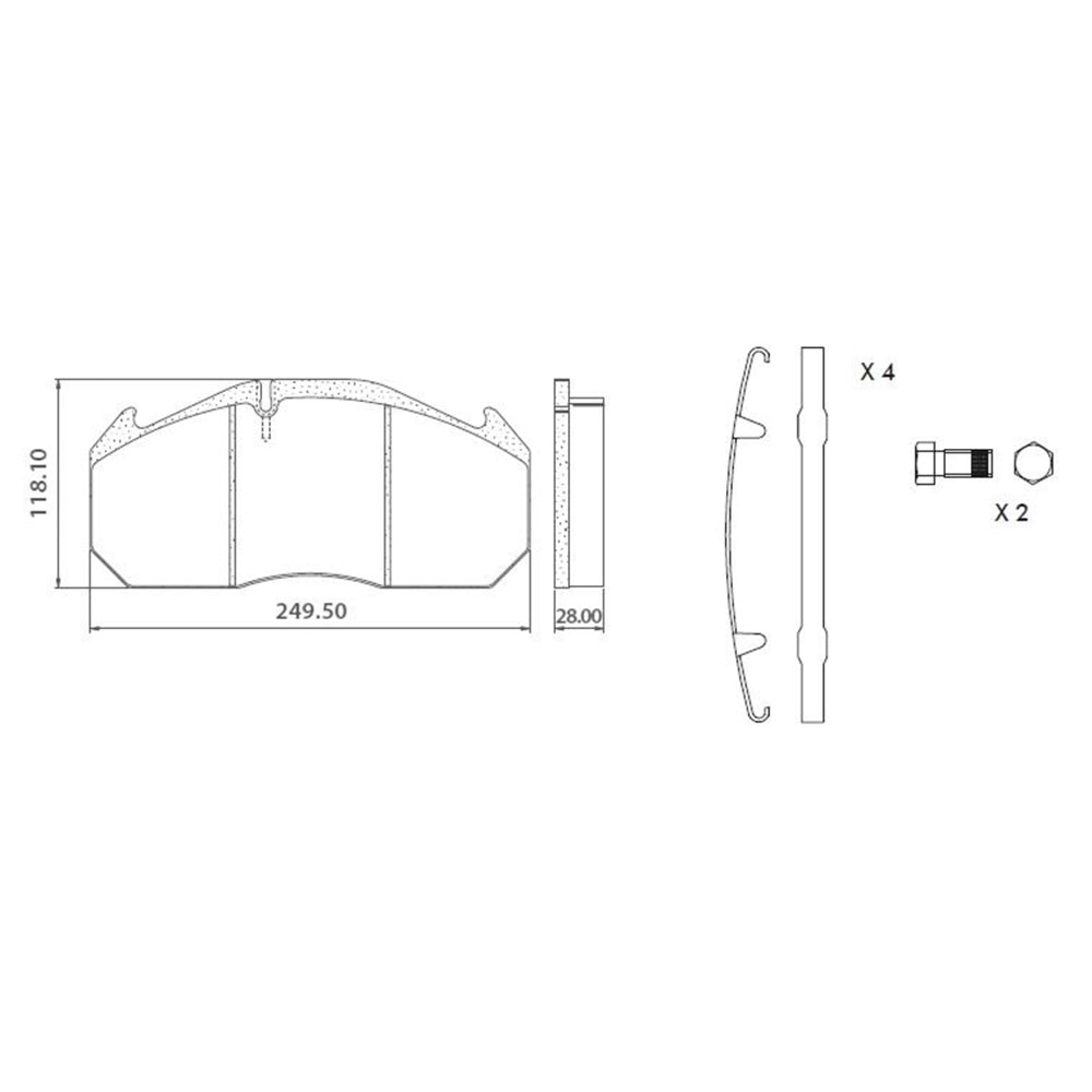 DİSK FREN BALATASI MAN /TGA 29030 GACU