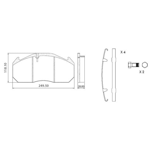 DİSK FREN BALATASI MAN /TGA 29030 GACU