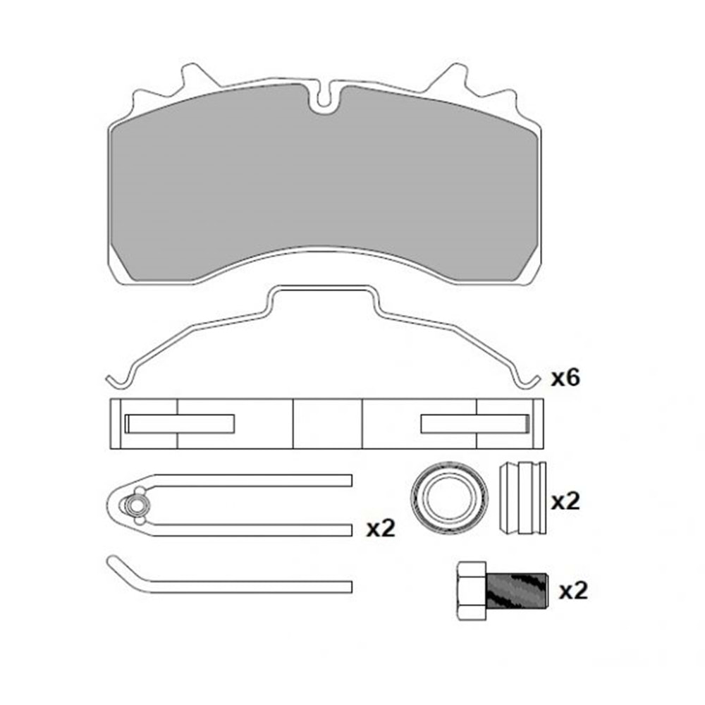 DİSK FREN BALATASI - 29162 DAF SAF