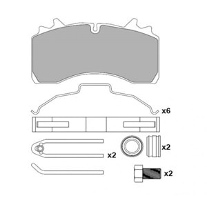 DİSK FREN BALATASI - 29162 DAF SAF