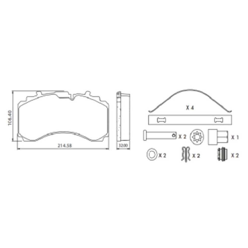 DİSK FREN BALATASI - 29328/29329/29318/29319 SAF