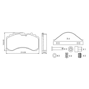 DİSK FREN BALATASI - 29328/29329/29318/29319 SAF