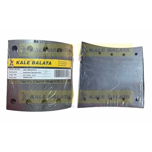 KAMPANA FREN BALATASI - ARKA DAF FREUHAUF SAF (20LİK)