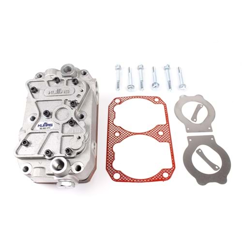 KOMPRESÖR KOMPLE ÇİFT SİLİNDİR KAPAK BYPASLI