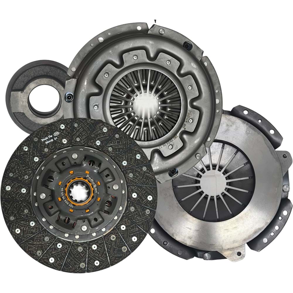 DEBRİYAJ SETİ - OTOKAR SULTAN EURO 3-4 - 115-125S-125L-145S / BASKI+DİSK+KISA RULMAN