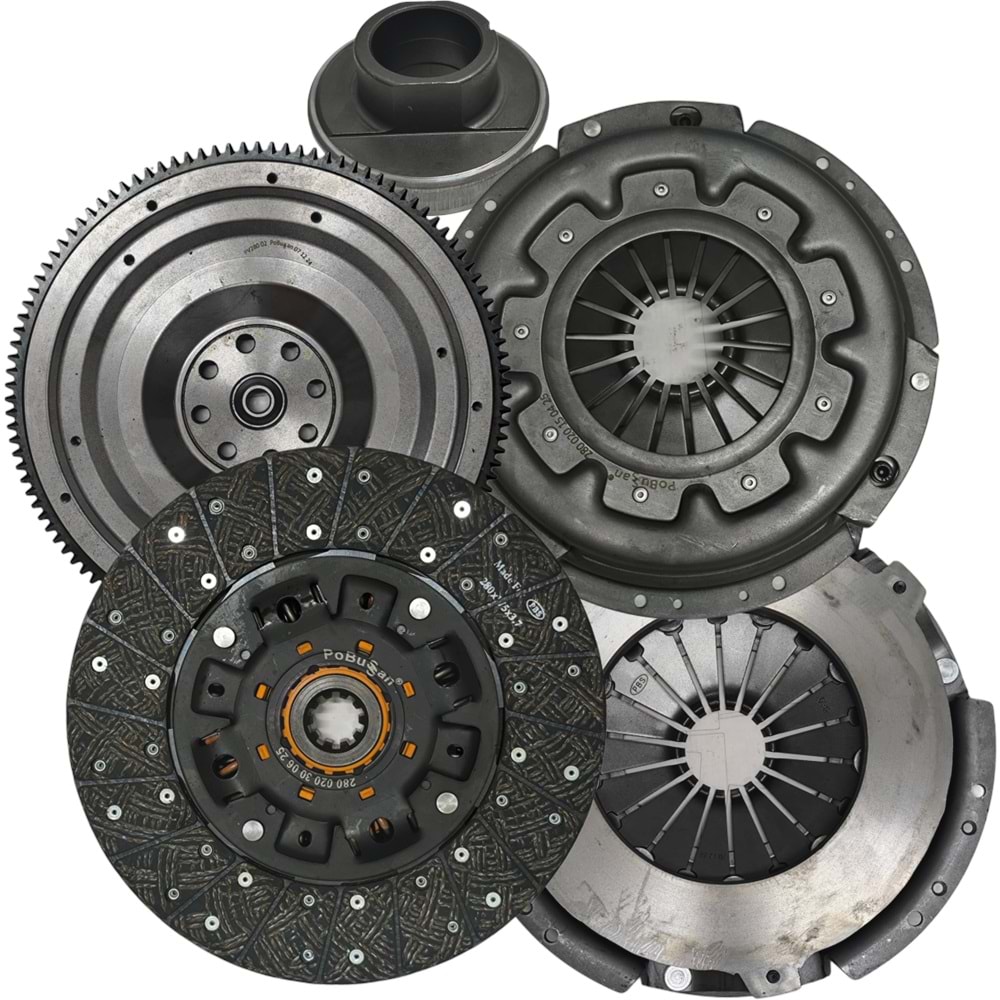 DEBRİYAJ SETİ - GAZEL NEXT 2800 CUMMINS MOTOR / BASKI+DİSK+ÇELİK GÖVDELİ RULMAN+VOLAN - AĞIR HİZMET