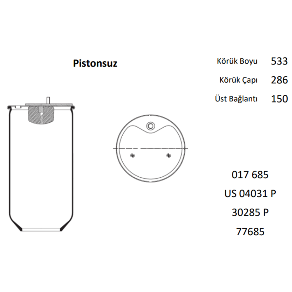 KÖRÜK - DORSE / SCHMITZ - PİSTONSUZ