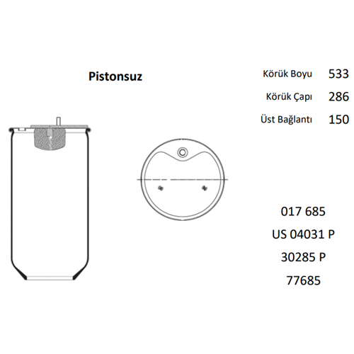 KÖRÜK - DORSE / SCHMITZ - PİSTONSUZ
