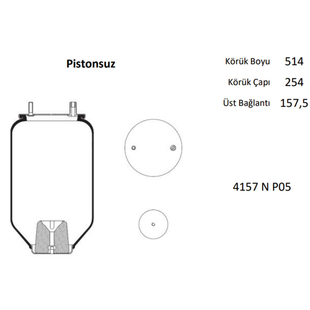 SÜSPANSİYON KÖRÜĞÜ - PİSTONSUZ - F - AUF