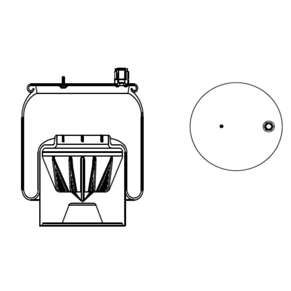 SÜSPANSİYON KÖRÜĞÜ - TEK HAVA GİRİŞ PİM DÜZ MERCEDES AROCS ACTROS MP4 YM 4 KÖRÜKLÜ