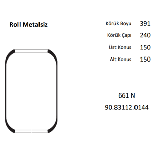 SÜSPANSİYON KÖRÜK MAN METALSİZ ROLL