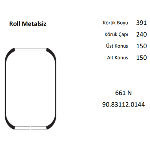 SÜSPANSİYON KÖRÜK MAN METALSİZ ROLL