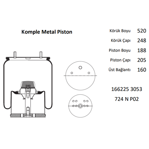SÜSPANSİYON KÖRÜĞÜ - KOMPLE - 166259 - GİGANT
