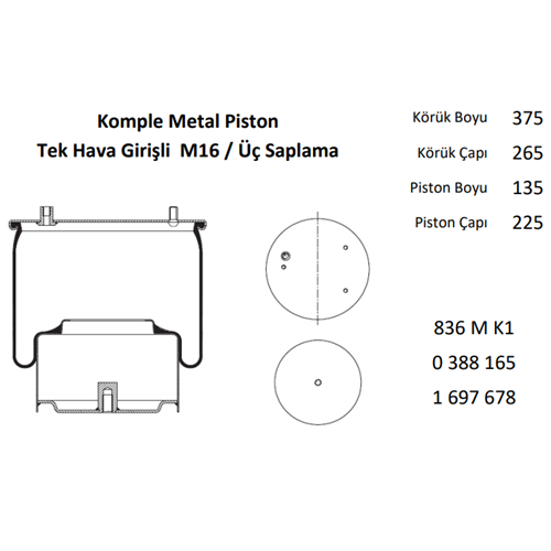 SÜSPANSİYON KÖRÜK KOMPLE