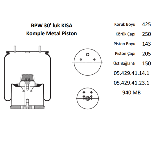 MIT SÜS.KÖRÜK KOMPLE